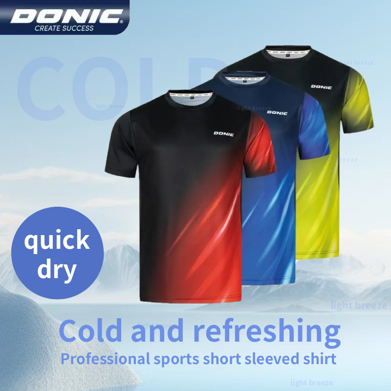 Table Tennis Jersey Butterfly - Donic table tennis jersey summer men's