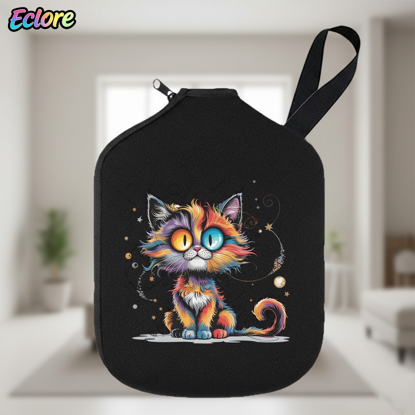 Table Tennis Game - Galaxy Star Cat Pickleball Paddle Bag