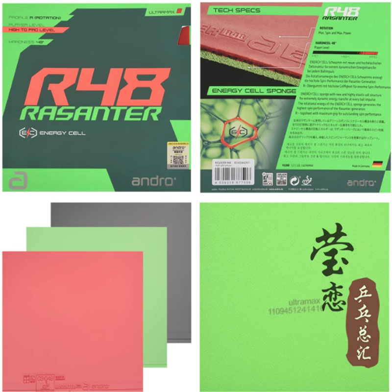 Andro Rasanter R45 47 50 C45 4 - đánh giá và giá Table Tennis Game