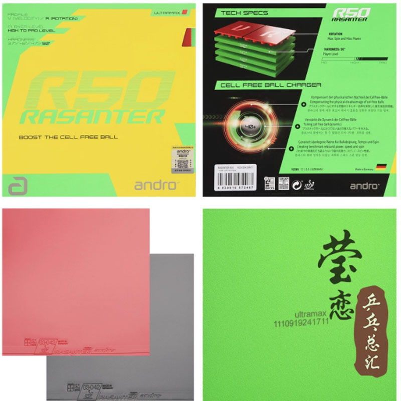 Andro Rasanter R45 47 50 C45 4 - đánh giá và giá Table Tennis Game