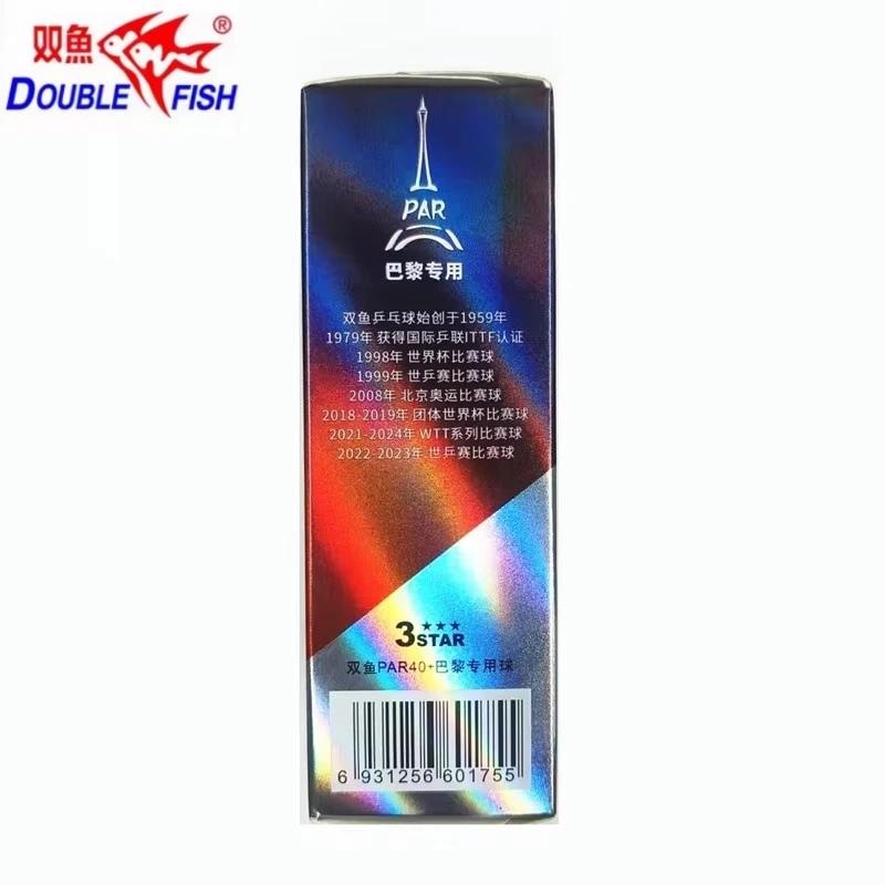 6 Pcs/Box Double Fish Ping Pon - đánh giá và giá Table Tennis France